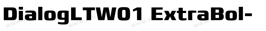 DialogLTW01 ExtraBol字体转换